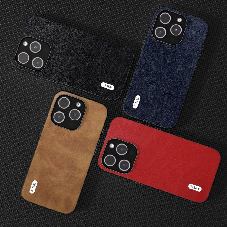 ABEEL Retro Litchi Texture PU Phone Case, For iPhone 15 Pro Max, For iPhone 15 Pro, For iPhone 15 Plus, For iPhone 15, For iPhone 14 Plus, For iPhone 14