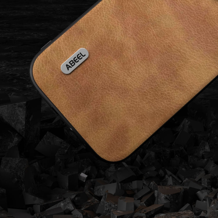 ABEEL Retro Litchi Texture PU Phone Case, For iPhone 14 Pro, For iPhone 14 Pro Max