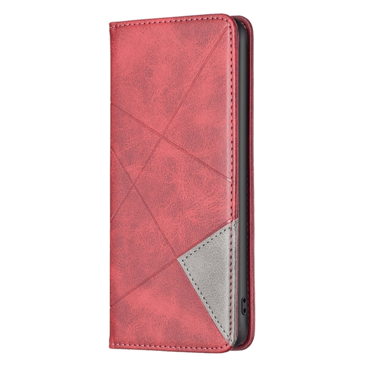 Rhombus Texture Magnetic Leather Phone Case, For iPhone 15 Pro Max, For iPhone 15 Pro, For iPhone 15 Plus, For iPhone 15