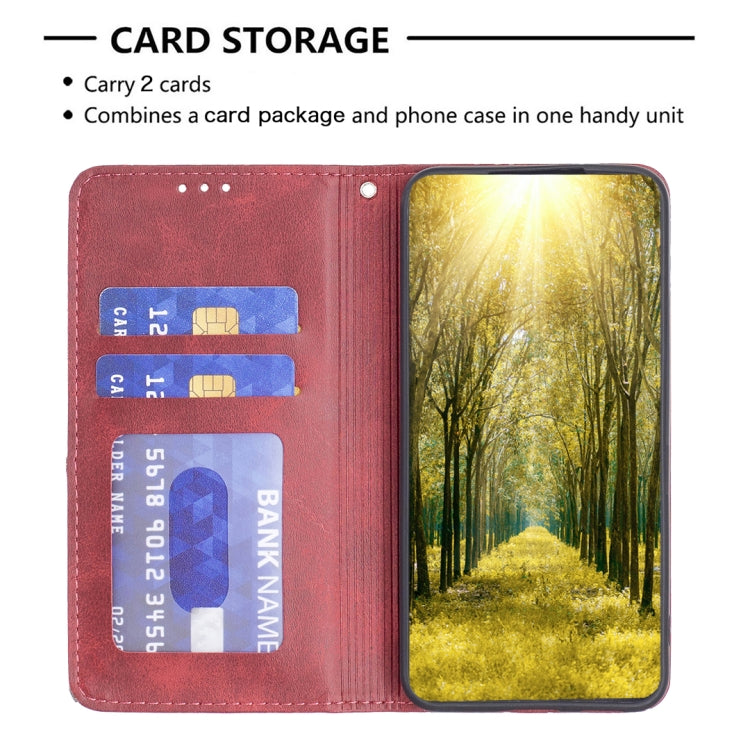 Rhombus Texture Magnetic Leather Phone Case, For iPhone 15 Pro Max, For iPhone 15 Pro, For iPhone 15 Plus, For iPhone 15