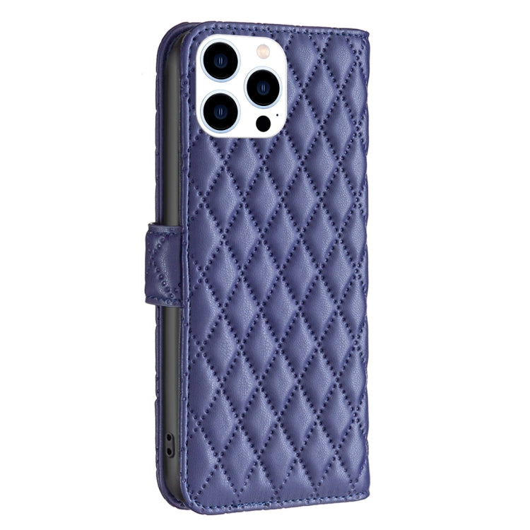 Diamond Lattice Wallet Flip Leather Phone Case