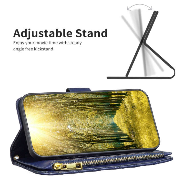 Diamond Lattice Zipper Wallet Leather Flip Phone Case, For iPhone 15 Pro Max, For iPhone 15 Pro, For iPhone 15 Plus, For iPhone 15