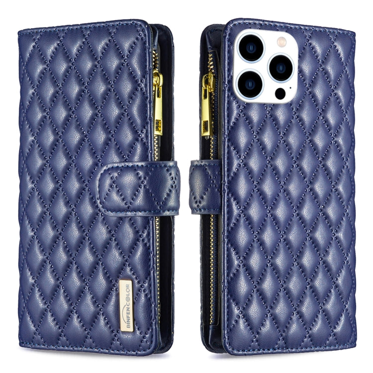 Diamond Lattice Zipper Wallet Leather Flip Phone Case, For iPhone 15 Pro Max, For iPhone 15 Pro, For iPhone 15 Plus, For iPhone 15