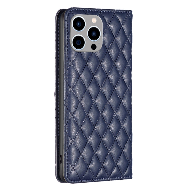 Diamond Lattice Magnetic Leather Flip Phone Case, For iPhone 15 Pro Max, For iPhone 15 Pro, For iPhone 15 Plus, For iPhone 15