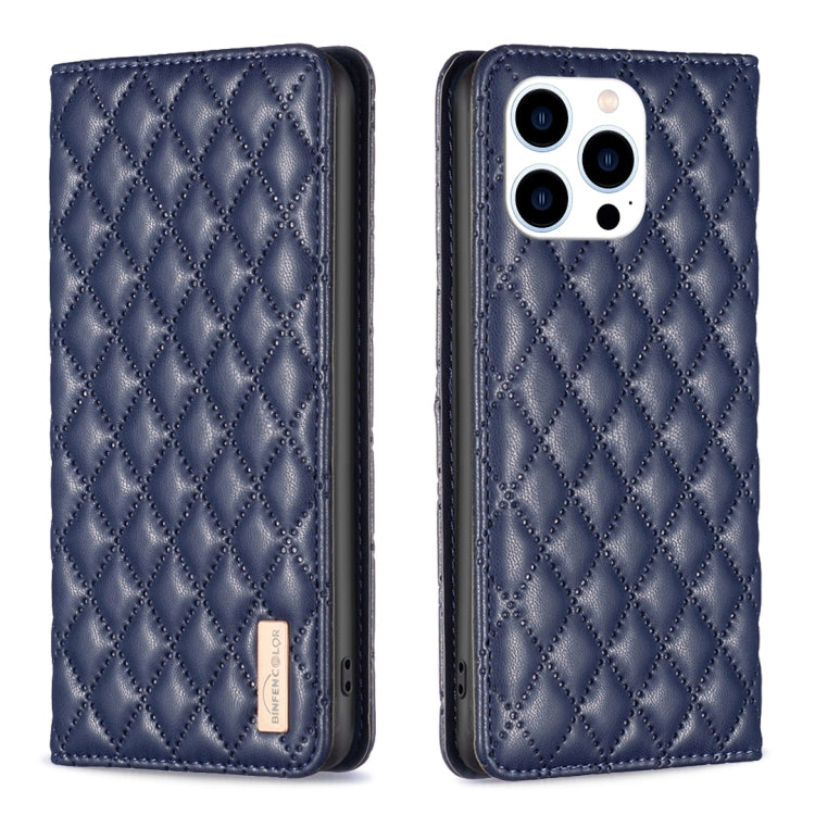 Diamond Lattice Magnetic Leather Flip Phone Case, For iPhone 15 Pro Max, For iPhone 15 Pro, For iPhone 15 Plus, For iPhone 15