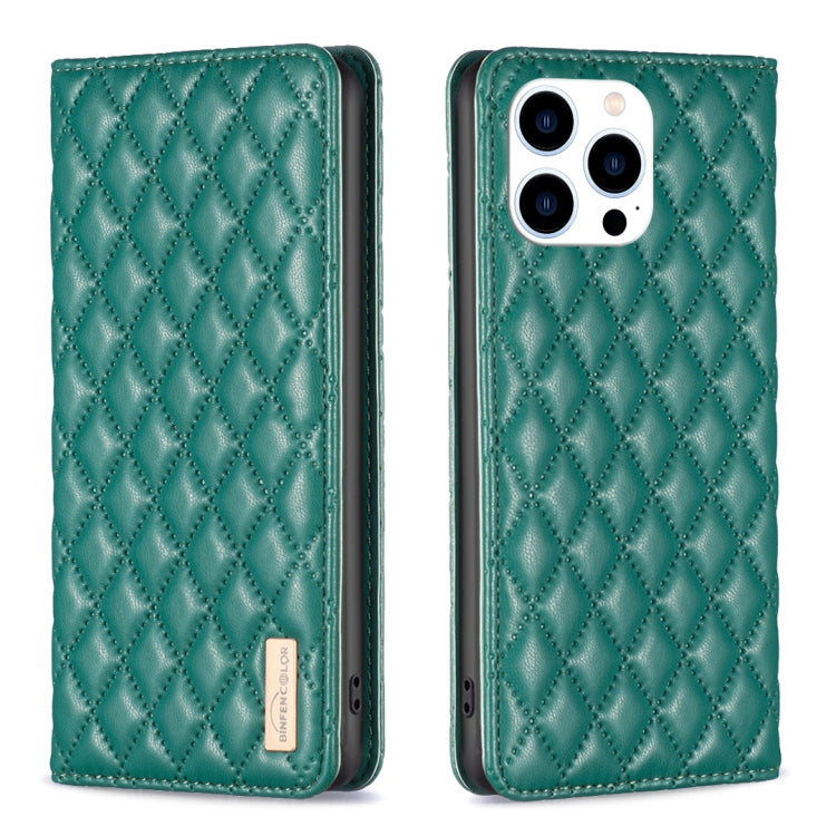 Diamond Lattice Magnetic Leather Flip Phone Case, For iPhone 15 Pro Max, For iPhone 15 Pro, For iPhone 15 Plus, For iPhone 15