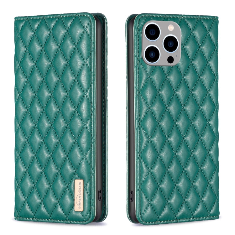 Diamond Lattice Magnetic Leather Flip Phone Case, For iPhone 15 Pro Max, For iPhone 15 Pro, For iPhone 15 Plus, For iPhone 15