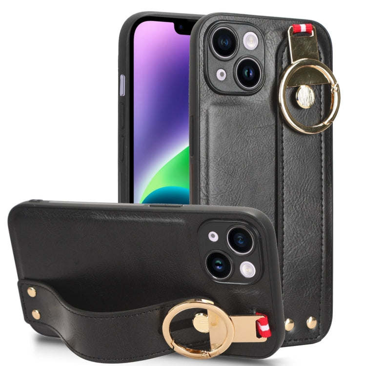 Wristband Leather Back Phone Case, For iPhone 13, For iPhone 13 mini, For iPhone 12, For iPhone 12 Pro Max