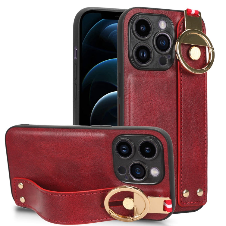 Wristband Leather Back Phone Case, For iPhone 13, For iPhone 13 mini, For iPhone 12, For iPhone 12 Pro Max