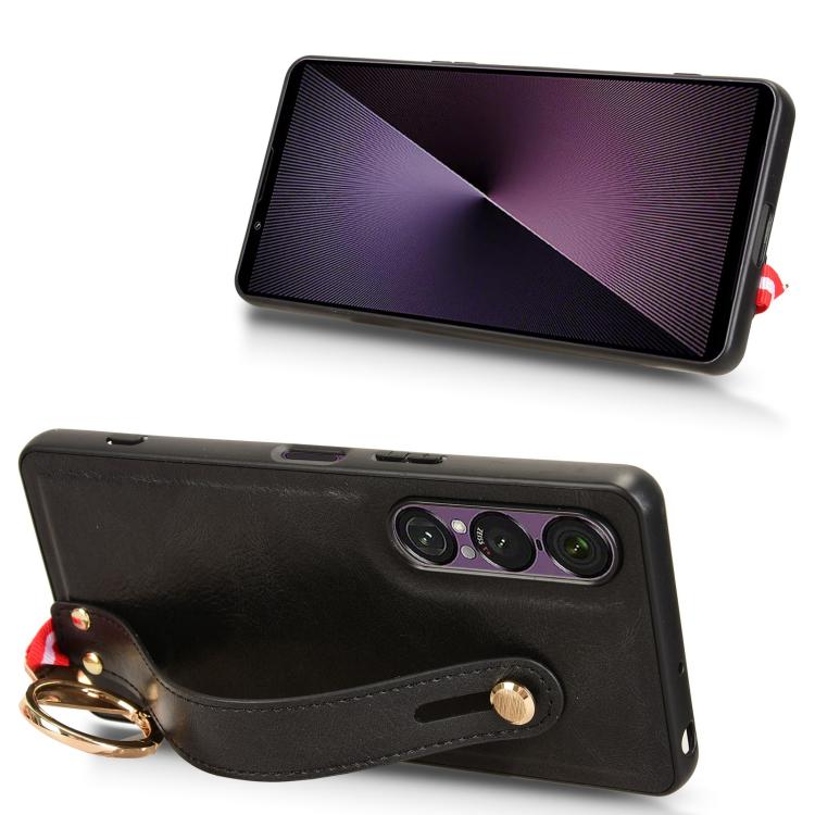 Wristband Leather Back Phone Case