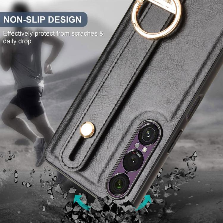 Wristband Leather Back Phone Case