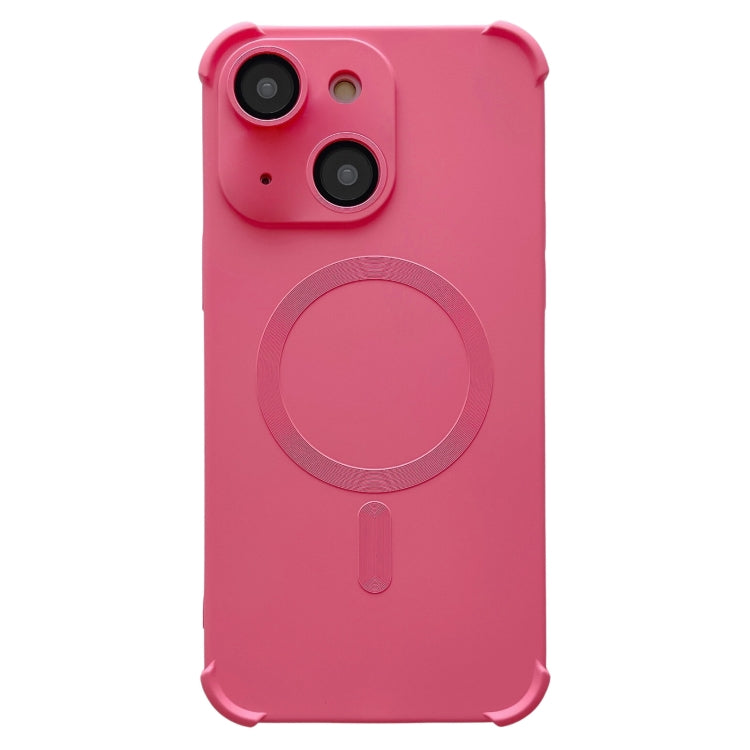 Four Corner Shockproof Skin Feel MagSafe Magnetic Phone Case, For iPhone 15 Plus, For iPhone 15, For iPhone 14 Plus