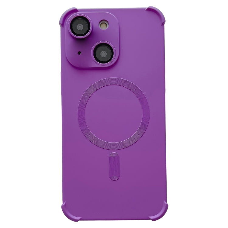 Four Corner Shockproof Skin Feel MagSafe Magnetic Phone Case, For iPhone 15 Plus, For iPhone 15, For iPhone 14 Plus