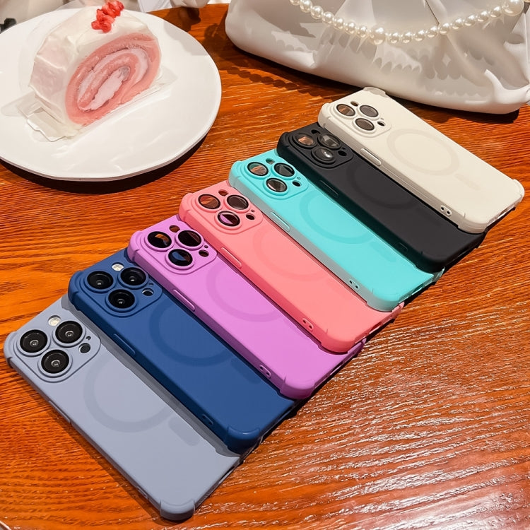 Four Corner Shockproof Skin Feel MagSafe Magnetic Phone Case, For iPhone 15 Plus, For iPhone 15, For iPhone 14 Plus