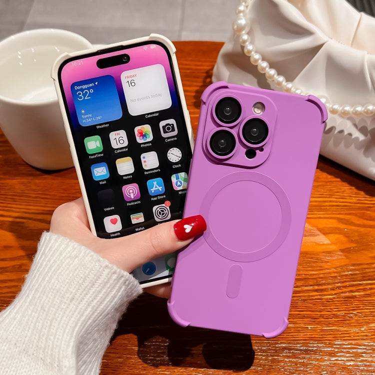 Four Corner Shockproof Skin Feel MagSafe Magnetic Phone Case, For iPhone 15 Plus, For iPhone 15, For iPhone 14 Plus