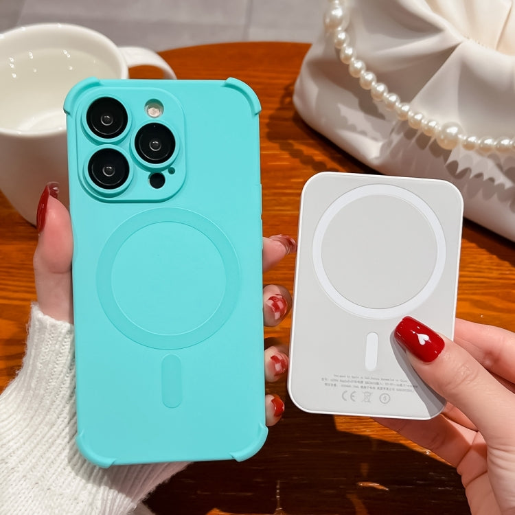Four Corner Shockproof Skin Feel MagSafe Magnetic Phone Case, For iPhone 15 Plus, For iPhone 15, For iPhone 14 Plus