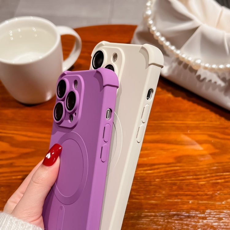 Four Corner Shockproof Skin Feel MagSafe Magnetic Phone Case, For iPhone 15 Plus, For iPhone 15, For iPhone 14 Plus