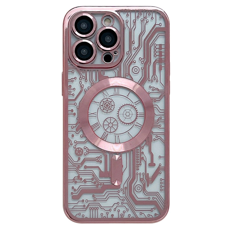Electroplated Circuit Board Pattern MagSafe Phone Case, For iPhone 13, For iPhone 12, For iPhone 12 Pro Max