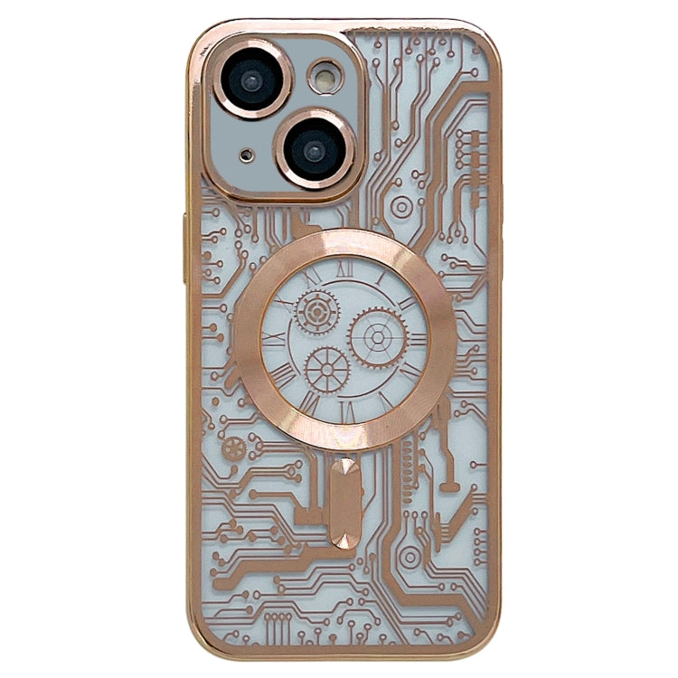 Electroplated Circuit Board Pattern MagSafe Phone Case, For iPhone 13, For iPhone 12, For iPhone 12 Pro Max