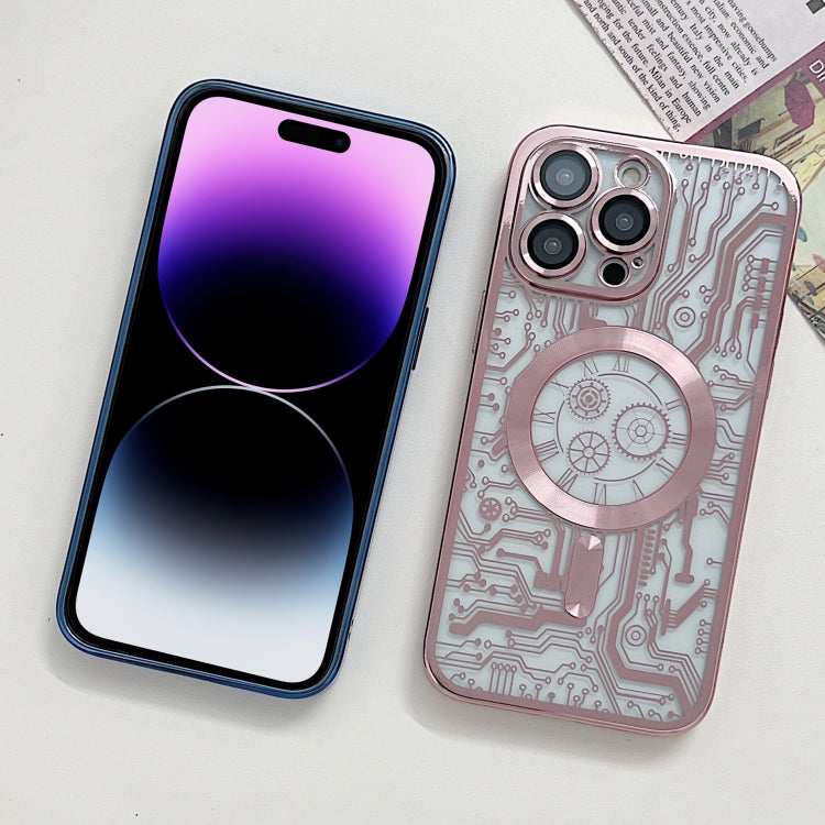 Electroplated Circuit Board Pattern MagSafe Phone Case, For iPhone 13, For iPhone 12, For iPhone 12 Pro Max