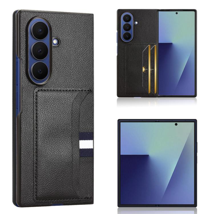 Litchi Texture Card Slots Back Cover Phone Case