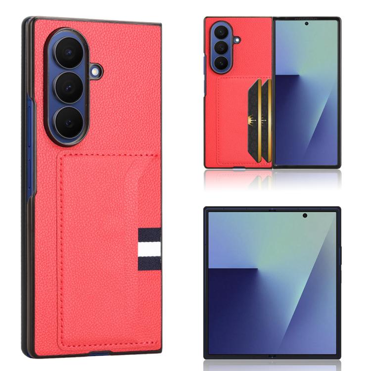 Litchi Texture Card Slots Back Cover Phone Case