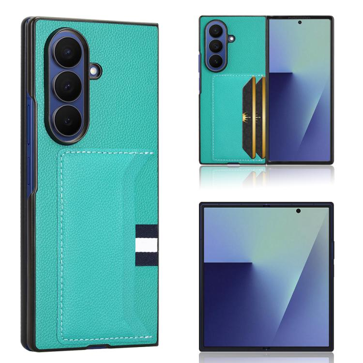 Litchi Texture Card Slots Back Cover Phone Case