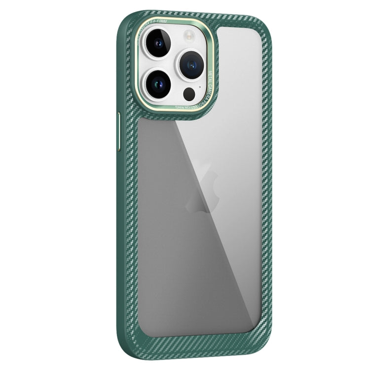 Carbon Fiber Transparent Back Panel Phone Case, For iPhone 14, For iPhone 14 Pro, For iPhone 14 Pro Max, For iPhone 13 Pro Max, For iPhone 13 Pro
