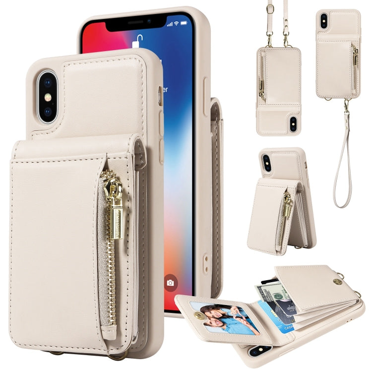 Crossbody Lanyard Zipper Wallet Leather Phone Case, For iPhone 11 Pro, For iPhone X / XS, For iPhone XR, For iPhone XS Max