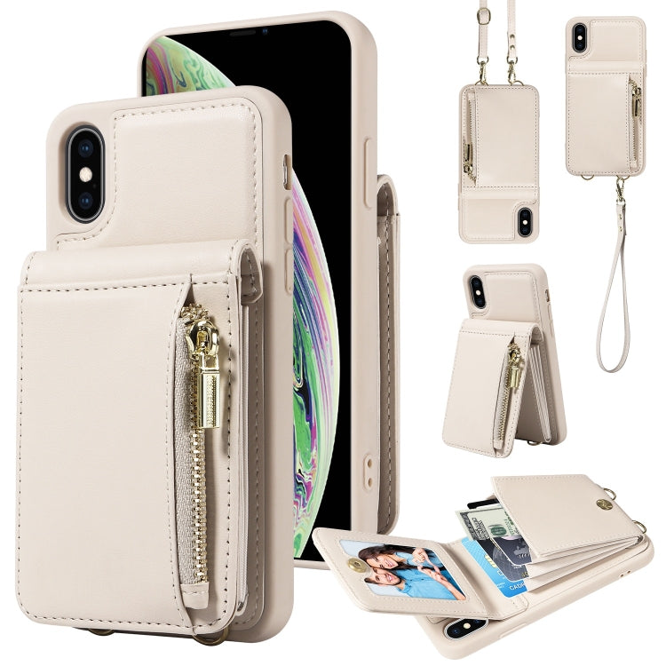 Crossbody Lanyard Zipper Wallet Leather Phone Case, For iPhone 11 Pro, For iPhone X / XS, For iPhone XR, For iPhone XS Max