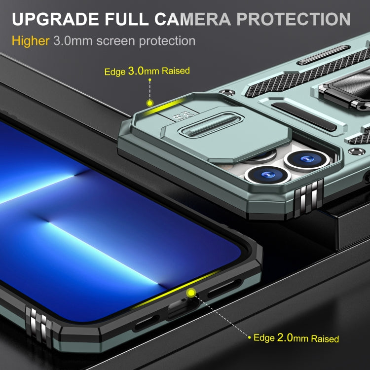 Armor PC + TPU Camera Shield Phone Case, For iPhone 15 Pro Max, For iPhone 15 Pro, For iPhone 15 Plus