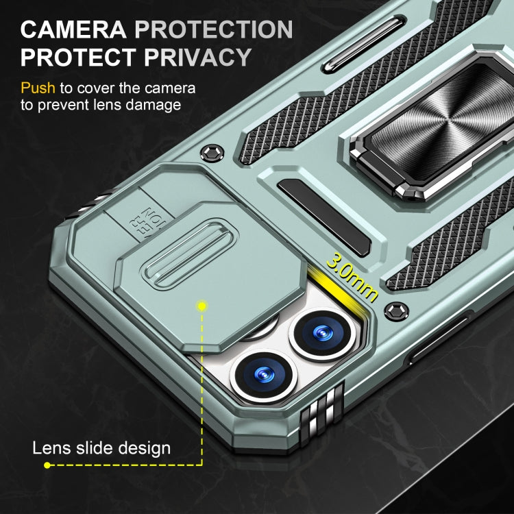Armor PC + TPU Camera Shield Phone Case, For iPhone 15 Pro Max, For iPhone 15 Pro, For iPhone 15 Plus