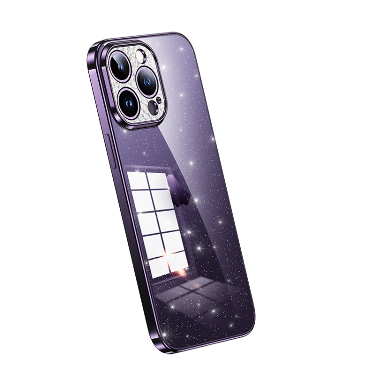 SULADA Electroplated Transparent Glittery TPU Phone Case, For iPhone 15 Pro Max, For iPhone 14 Plus, For iPhone 14, For iPhone 15 Pro, For iPhone 15 Plus, For iPhone 14 Pro