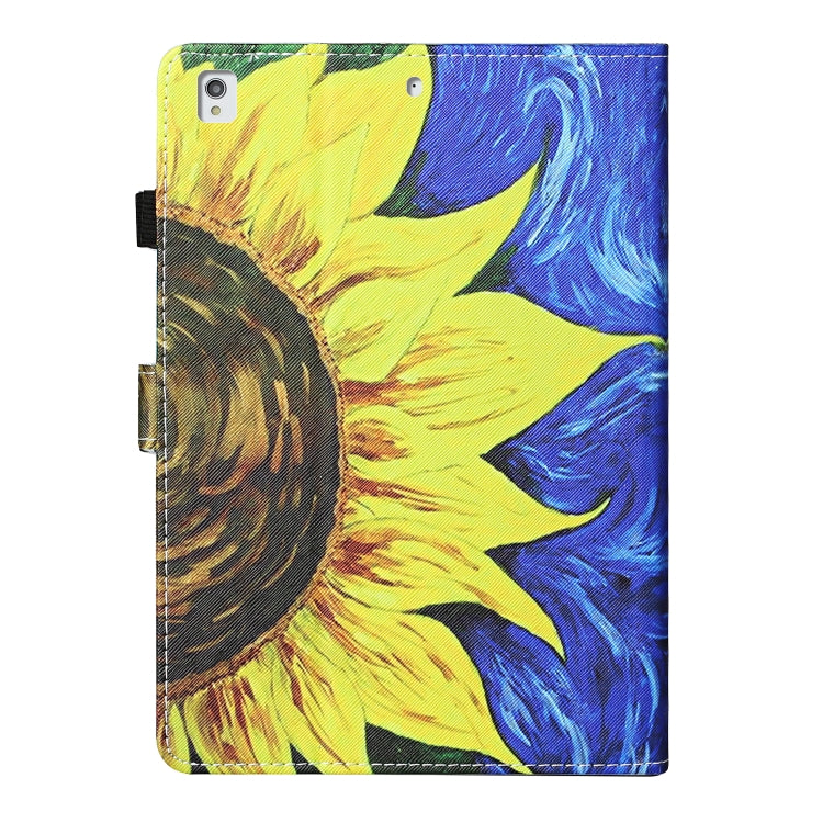 Colored Drawing Stitching Horizontal Flip Leather Case, with Holder & Card Slots & Sleep / Wake-up Function