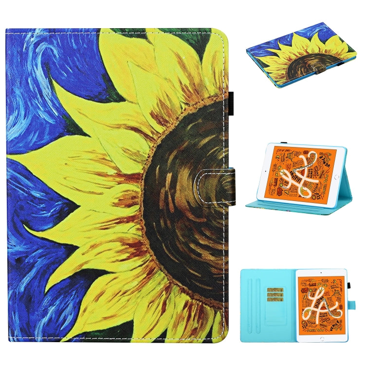 Colored Drawing Stitching Horizontal Flip Leather Case, with Holder & Card Slots & Sleep / Wake-up Function