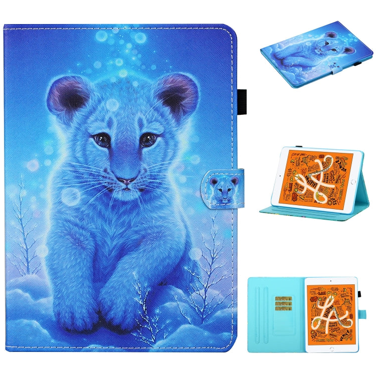 Colored Drawing Stitching Horizontal Flip Leather Case, with Holder & Card Slots & Sleep / Wake-up Function