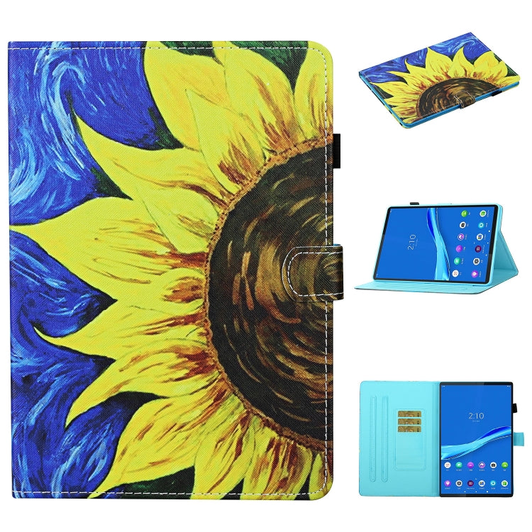Colored Drawing Stitching Horizontal Flip Leather Case, with Holder & Card Slots & Sleep / Wake-up Function