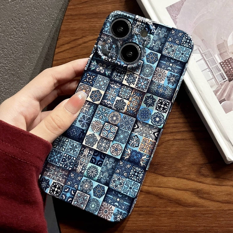 Painted Pattern Precise Hole PC Phone Case, For iPhone 15 Plus