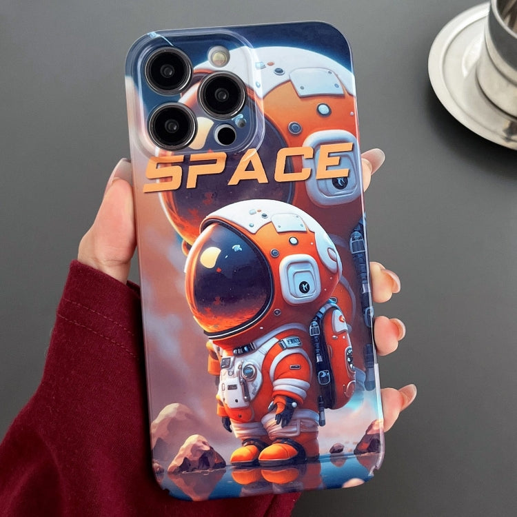 Painted Pattern Precise Hole PC Phone Case, For iPhone 15 Pro Max