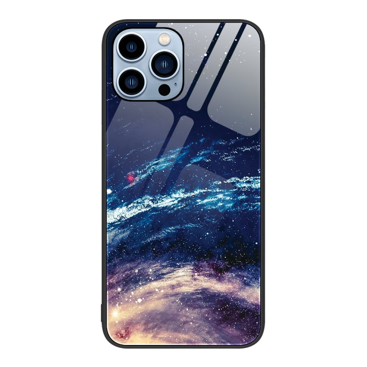 Colorful Painted Glass Phone Case, For iPhone 15 Pro