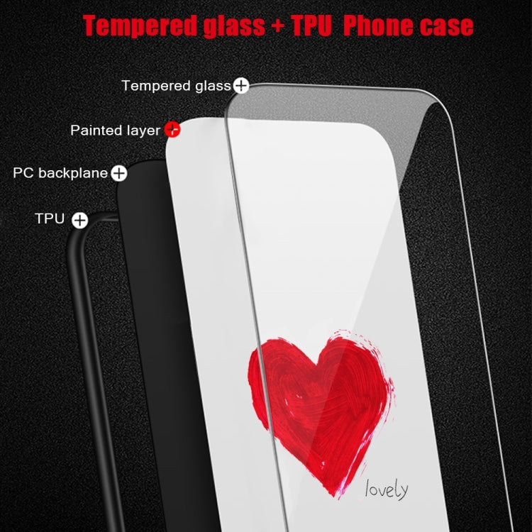 Colorful Painted Glass Phone Case, For iPhone 15 Pro Max