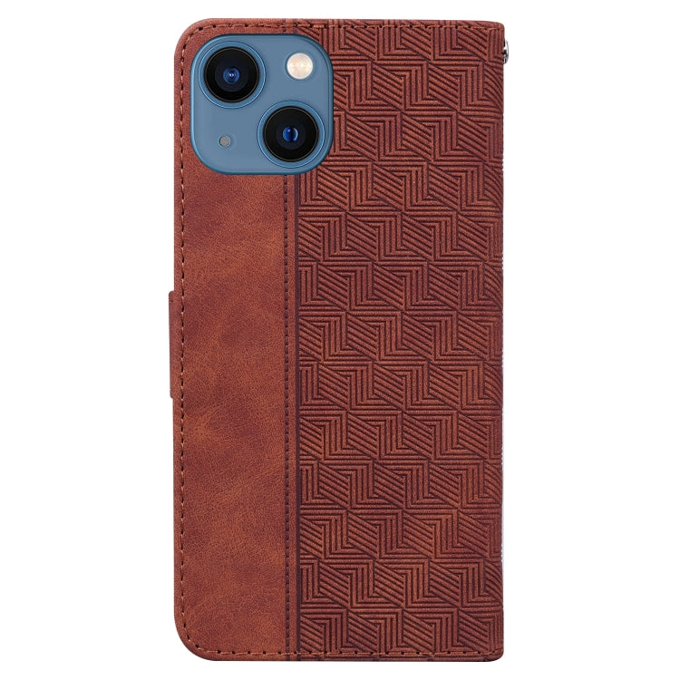 Geometric Embossed Leather Phone Case