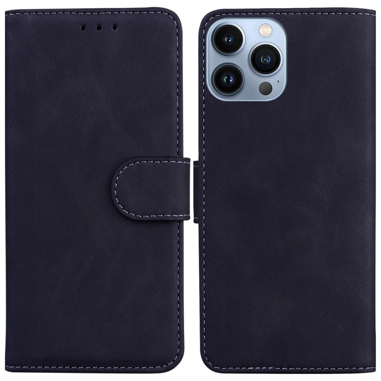 Skin Feel Pure Color Flip Leather Phone Case