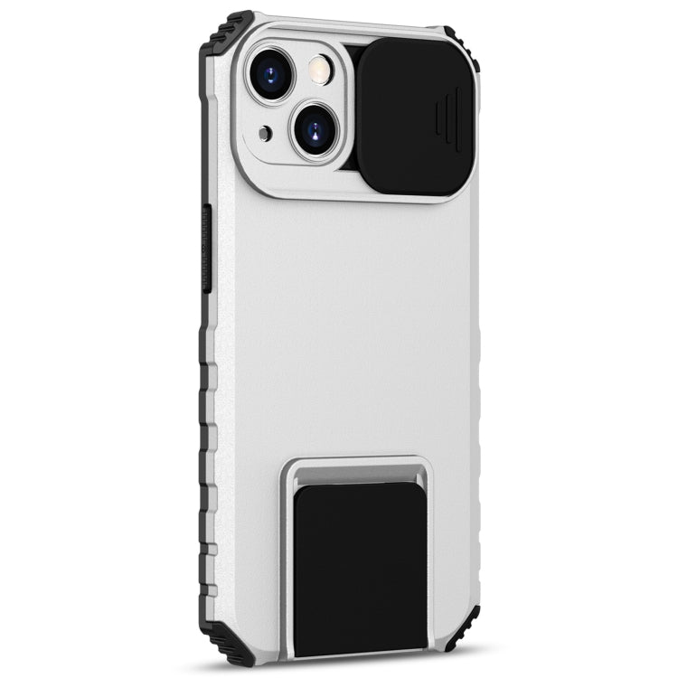 Stereoscopic Holder Sliding Camshield Phone Case, For iPhone 15 Plus, For iPhone 15