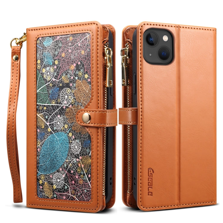 ESEBLE Star Series Lanyard Zipper Wallet RFID Leather Case, For iPhone 16e, For iPhone 16 Pro Max, For iPhone 16 Pro, For iPhone 16 Plus, For iPhone 16, For iPhone 15 Pro Max, For iPhone 15 Pro, For iPhone 15 Plus