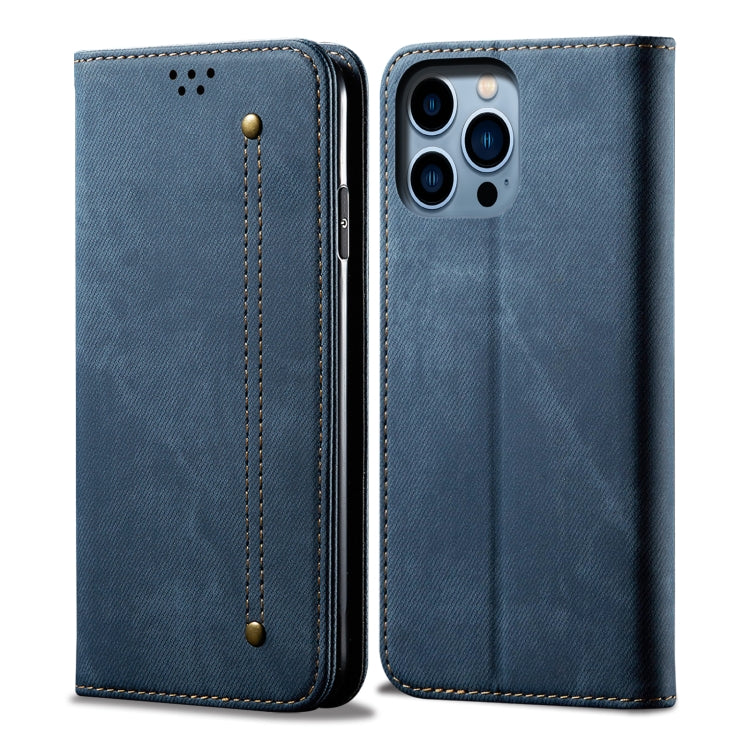 Denim Texture Casual Style Horizontal Flip Leather Case, For iPhone 16e, For iPhone 16 Pro Max, For iPhone 16 Pro, For iPhone 16 Plus, For iPhone 16, For iPhone 15 Pro Max