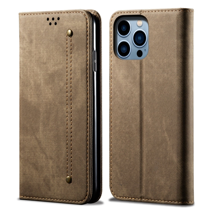Denim Texture Casual Style Horizontal Flip Leather Case, For iPhone 16e, For iPhone 16 Pro Max, For iPhone 16 Pro, For iPhone 16 Plus, For iPhone 16, For iPhone 15 Pro Max
