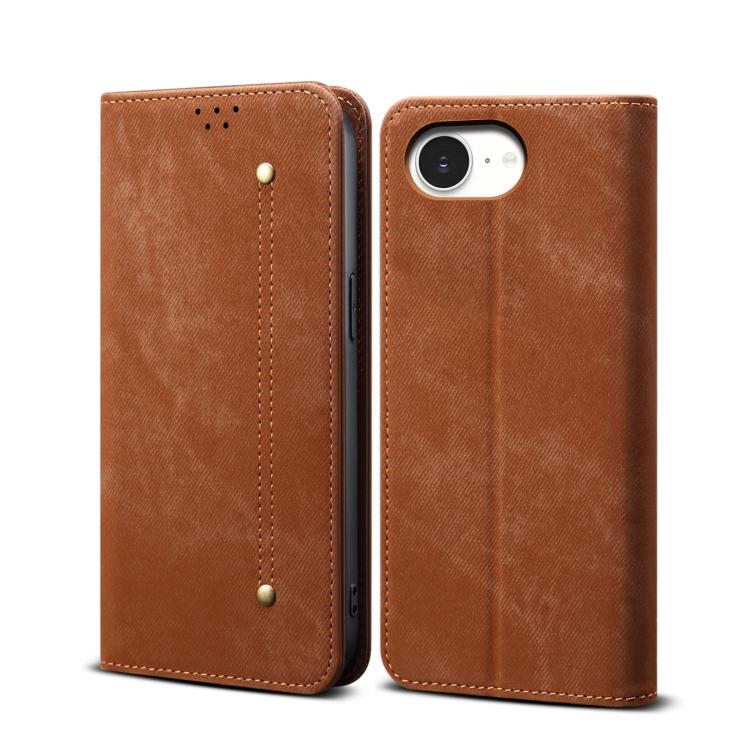 Denim Texture Casual Style Horizontal Flip Leather Case, For iPhone 16e, For iPhone 16 Pro Max, For iPhone 16 Pro, For iPhone 16 Plus, For iPhone 16, For iPhone 15 Pro Max