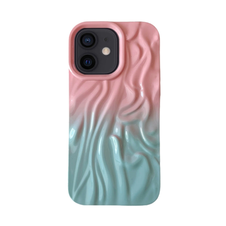Wrinkle Gradient Oily Feel TPU Phone Case, For iPhone 13 Pro Max, For iPhone 13 Pro, For iPhone 13, For iPhone 12, For iPhone 12 Pro Max