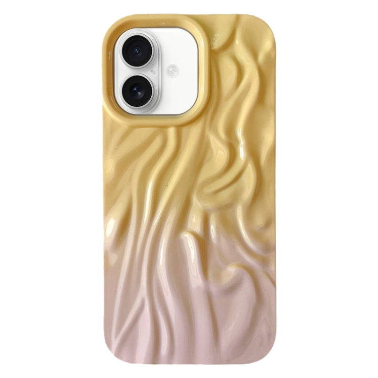 Wrinkle Gradient Oily Feel TPU Phone Case, For iPhone 16 Plus, For iPhone 16, For iPhone 15 Pro Max, For iPhone 15 Pro, For iPhone 15 Plus